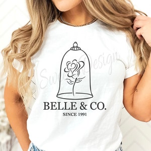 Belle and Co. Dal 1991. SVG PNG JPG. La bella e la bestia File digitale. Download immediato. Idea per maglietta da vacanza.