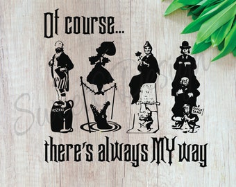 Haunted Mansion Stretching Room Image: SVG PNG (Instant Download)