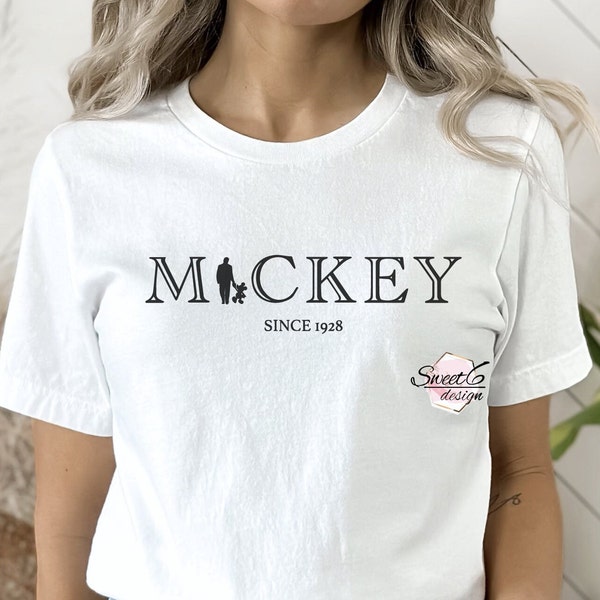 Mickey and Walt since 1928 digital file t-shirt file for Cricut and silhouette.  SVG PNG JPG.