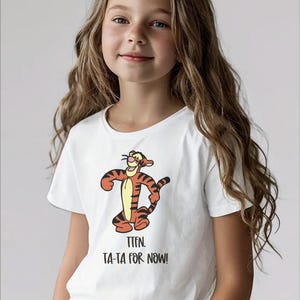 TTFN Ta-ta por enquanto Tigger, arquivo digital. Imagem para download instantâneo Svg, png, jpg.