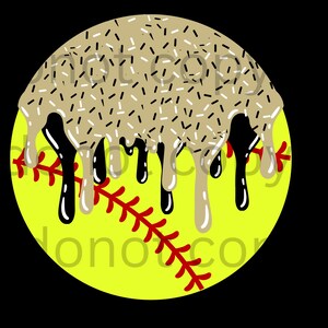 Digital File, Instant Download, Sports, Baseball Ice Cream Drip, Travel Ball, Lifestyle, Drip, Pitchers, Catchers, PNG, black and gold