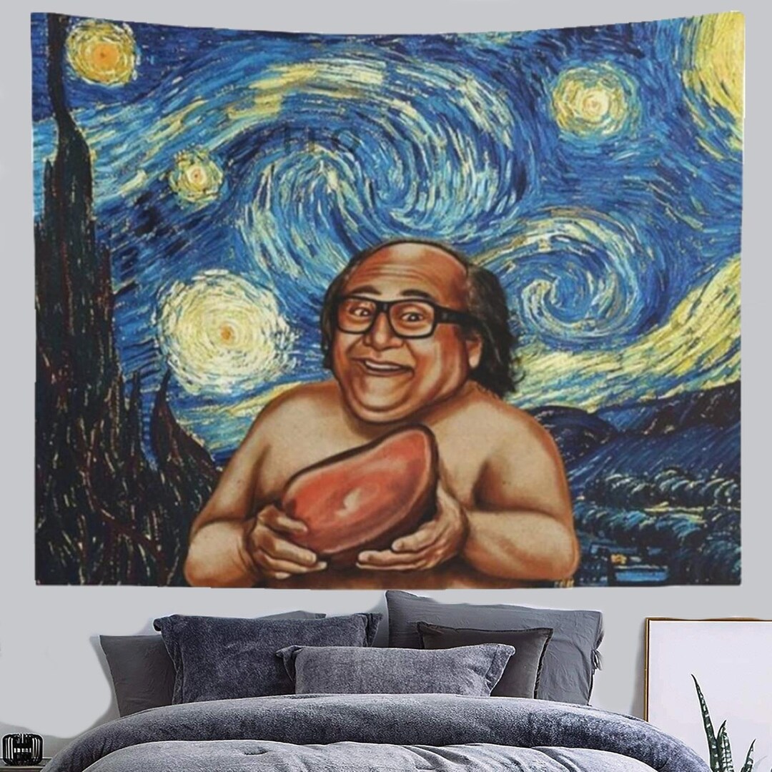 Danny Devito Frank Reynolds Rum Ham on A Starry Night Tapestry Etsy
