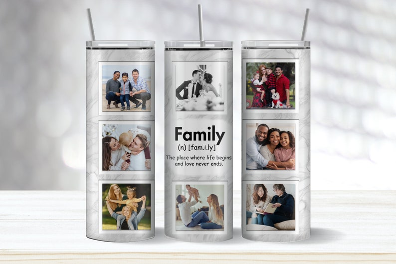 Family Personalized Photo Tumbler, Custom Photo Tumbler, Picture ...