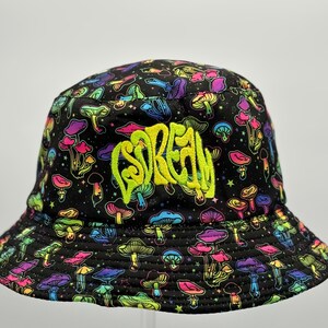 Lsdream Bucket Hat Rave Hat Festival Bucket Hat Mushroom Hat ...