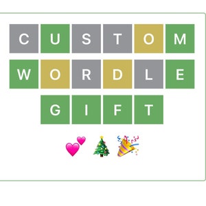 Personalized Wordle Gift | Perfect for Worlde Lover | Last minute delivery available
