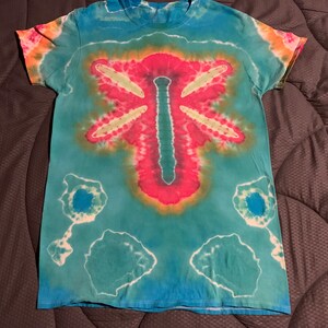 Dragonfly Tie Dye w/Geodes!  Medium Cotton!