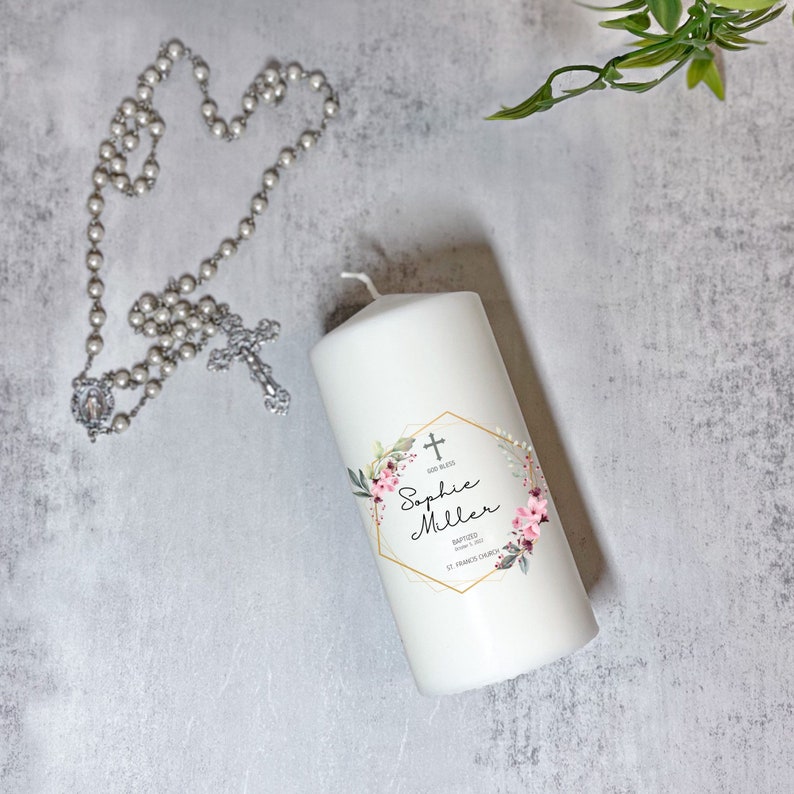 Personalized Baptism Candle Baptism Candle Baptism - Etsy
