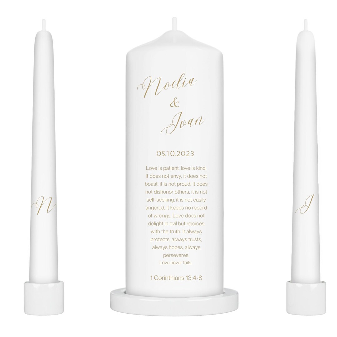 Personalized Wedding Candle Wedding Favors Wedding Table Etsy