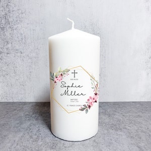 Personalized Baptism Candle Baptism candle, Baptism favors,Unity Custom Candle, Communion, Christening custom candle, Custom baptism candle