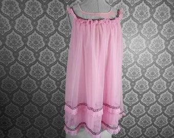 Vintage 1960s Short Short Nighty Set