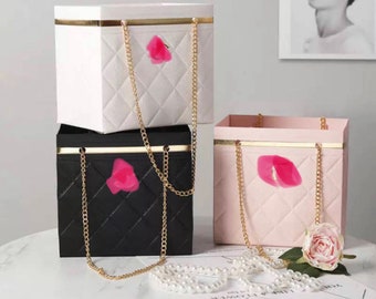 Cute Flower or Gift Bag with Gold Chain