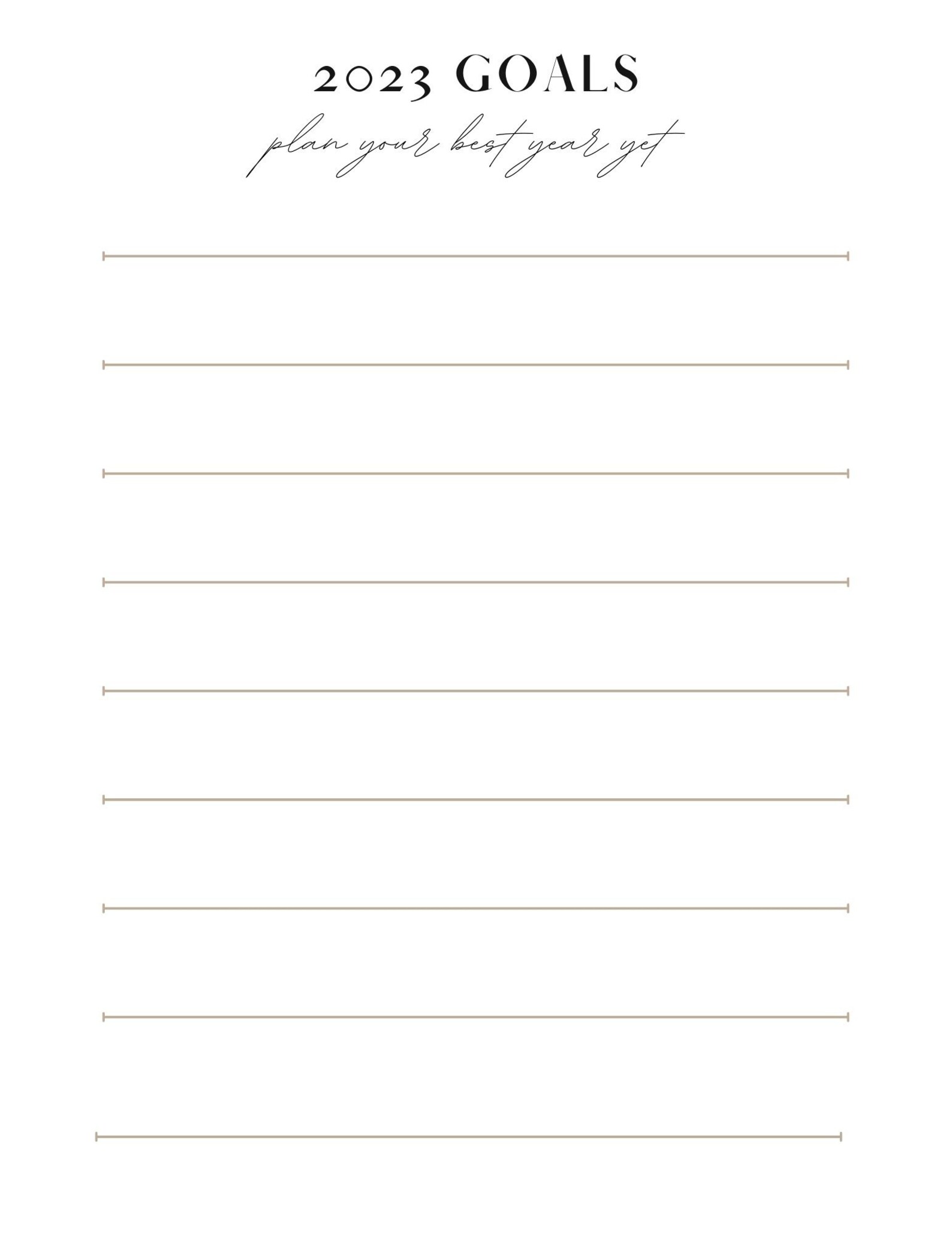 2023 Goal Sheet Instant Download PDF Goal Sheet For 2023 Etsy 2023 goal sheet instant download pdf goal sheet for 2023 etsy