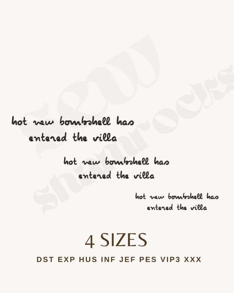 Embroidery File - Hot New Bombshell Embroidery -4x4 Machine Embroidery- LIUSA PES File - Pop Culture DST file - Instant Download image 3