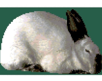 Californian Rabbit Cross Stitch Graph