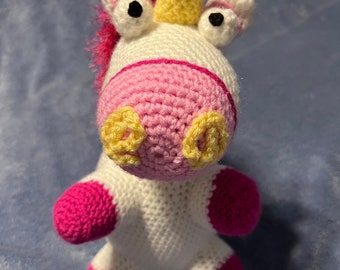 Fluffy Unicorn Amigurumi - It’s so fluffy! Handmade Crocheted