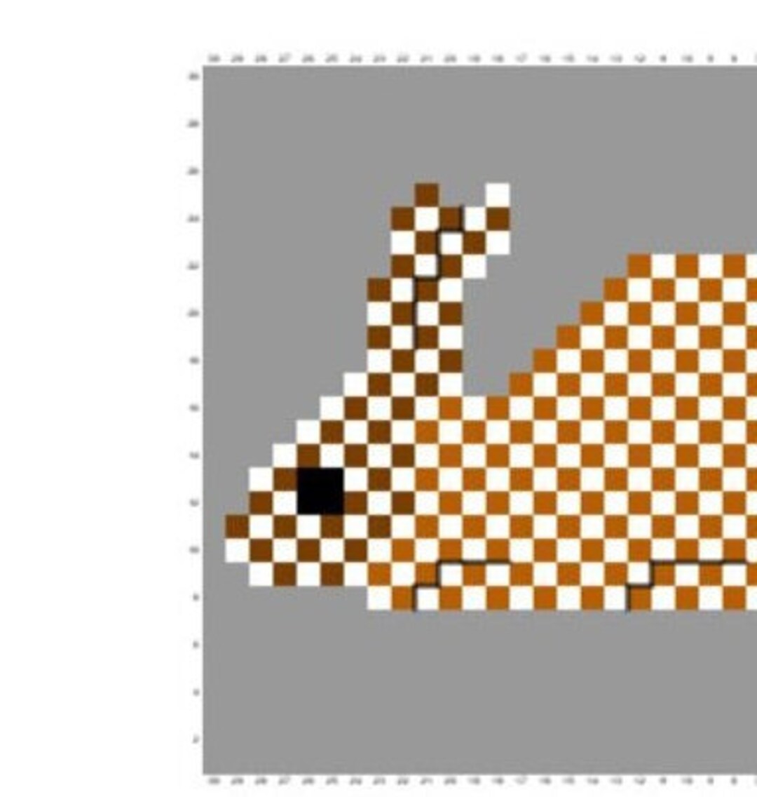 Argent Brun Rabbit Crochet Graph - Etsy