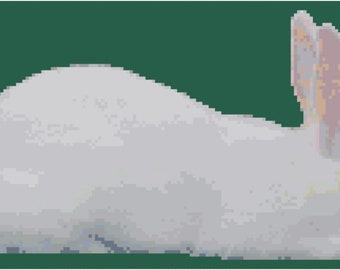 American Rabbit Cross Stitch Graph