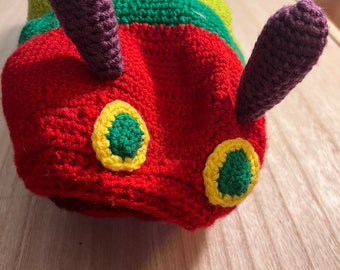 Hungry Caterpillar set AND separate replacement/add-on pieces - handmade - crocheted