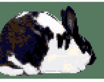 Satin Rabbit Cross Stitch Graph