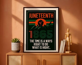Celebrate Freedom with Art: Juneteenth Printable Poster (Downloadable PDF)