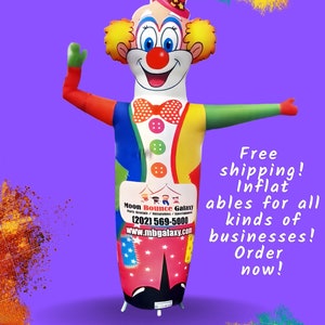 Bring Your Party to Life with vibrant Inflatable Colorful Clown image 1