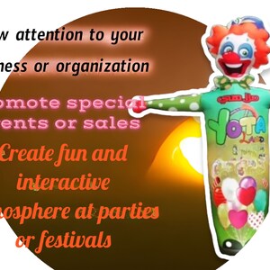 Bring Your Party to Life with vibrant Inflatable Colorful Clown image 7