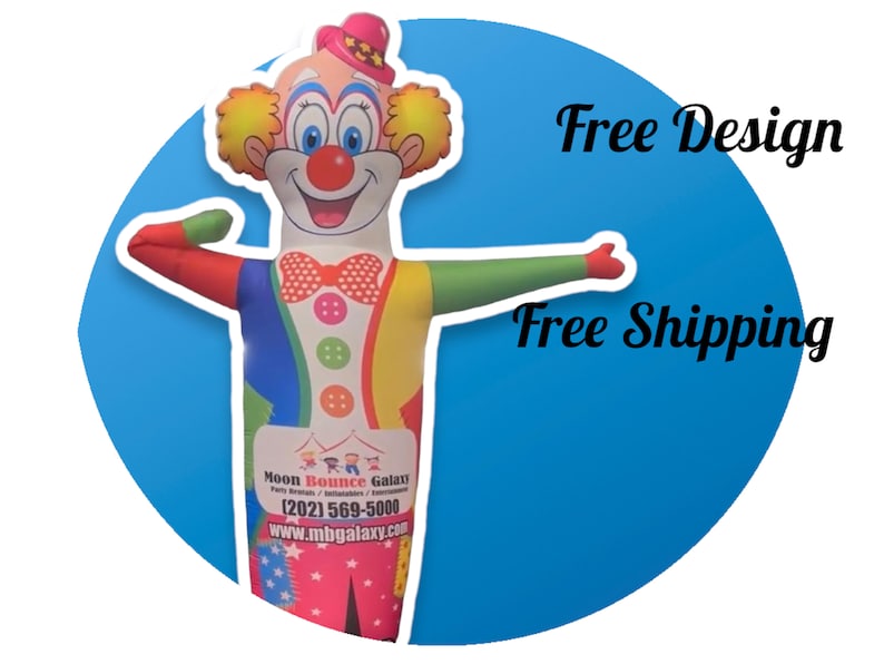 Bring Your Party to Life with vibrant Inflatable Colorful Clown image 2