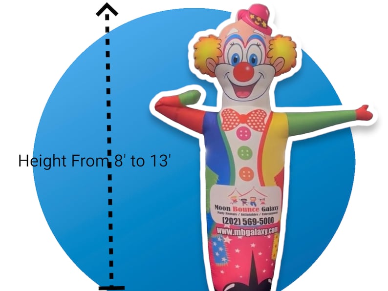Bring Your Party to Life with vibrant Inflatable Colorful Clown image 3