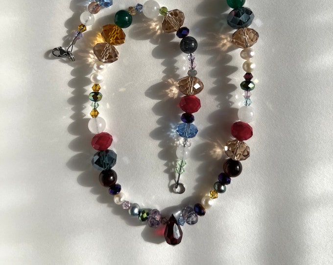 Crystal and Gemstone necklace