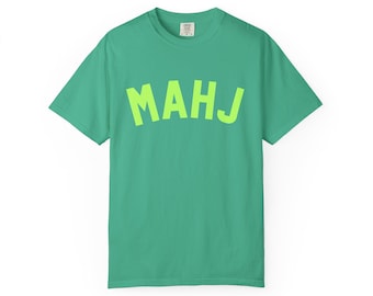 MAHJ Neon Lettering T-Shirt | Mahjong Inspired Tee