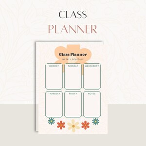 Daily Planner, Teacher Schedule, Class Planner, Weekly Planner,Goal Tracking, Instant Download, Planner, Teacher Organization
