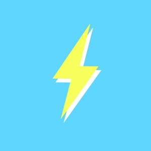 Lightning Bolt Digital Art, Printable