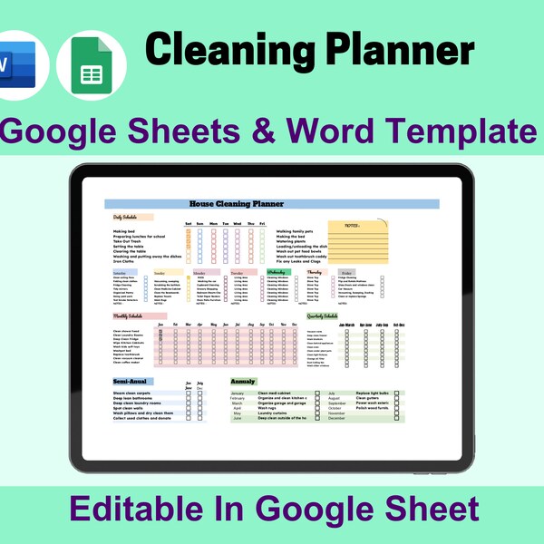 Monthly checklist template etsy ireland