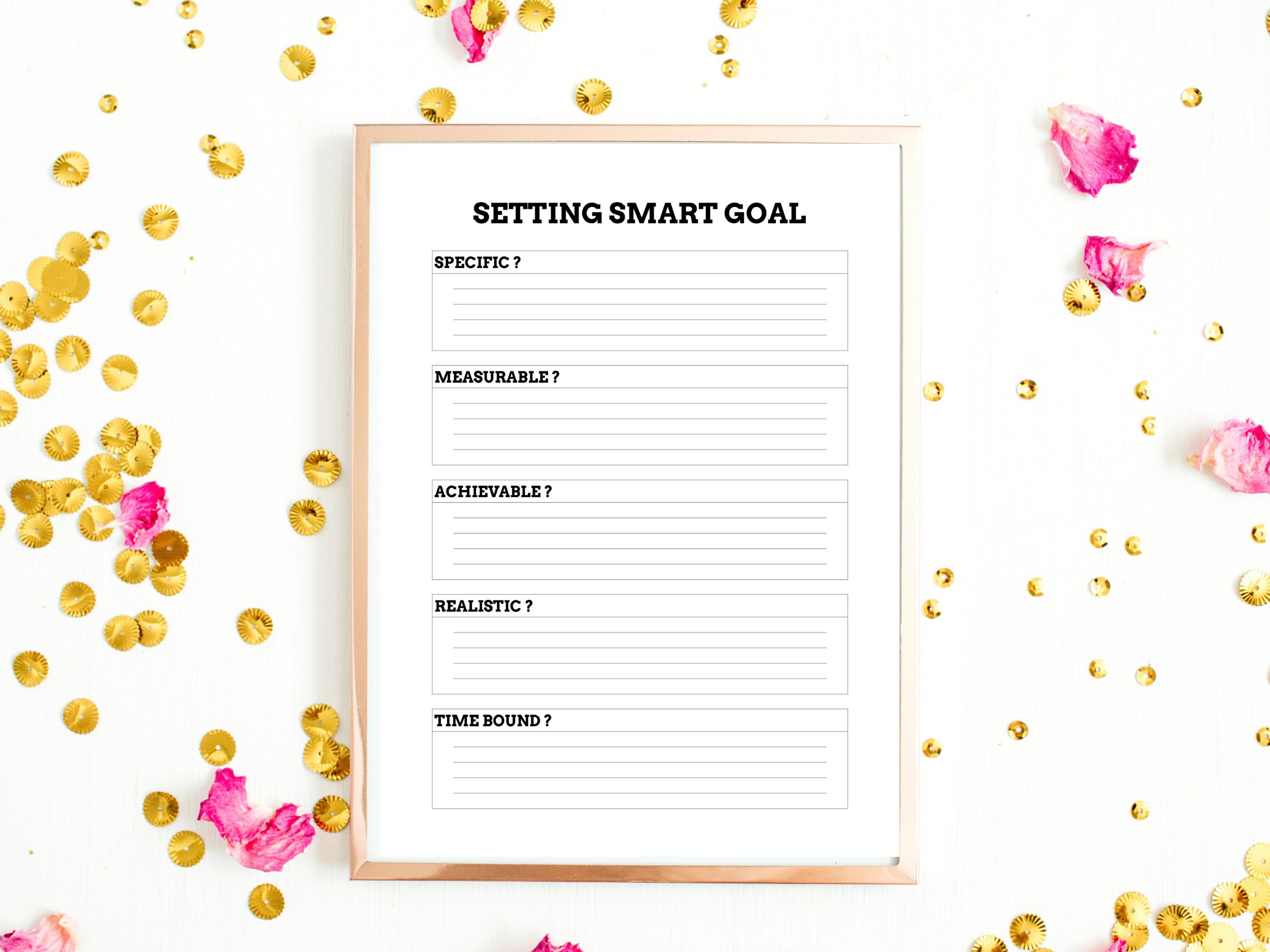 Smart Goals Tracker Printable Template Bundle 2023 Goal - Etsy France