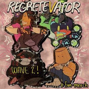 REGRETEVATOR KEYCHARMS wave 2 - Pest , Gregoriah , Lampert , Infected