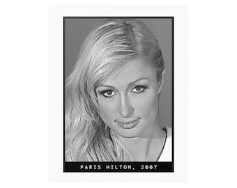Paris Hilton, 2007 Actress Mugshot Poster