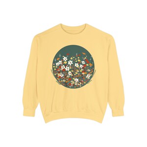 Wildflower Botanical Unisex Garment-Dyed Sweatshirt