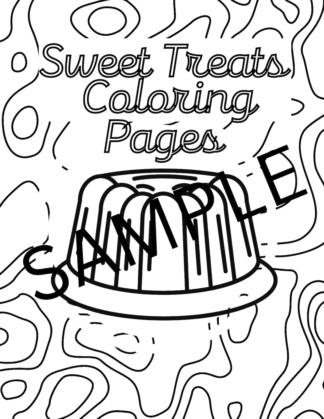 Sweet Treats Coloring Pages - Etsy