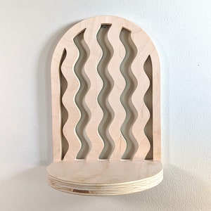 Modern Minimalist Wall Plant Holder | Hanging Shelf | Home Decor | BOHO Plant Wall Decor | Display Shelf Plant Storage Wood Shelves Planter