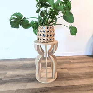 Tall Indoor Plant Stand – Versatile Plant Holder, Wood Plant Stand, Plant Stand Stool, Modern Plant Stand, Tall Propagation Stand