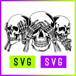 Tre teschi saggi SVG + PNG / ArtPush
