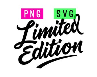 Limited Edition SVG PNG Script Calligraphy Typography Shirt Graphic (black/white) | ArtPush