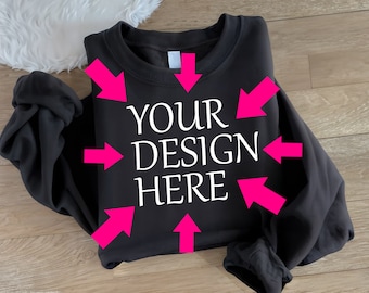 Black Sweatshirt Mockup | ArtPush