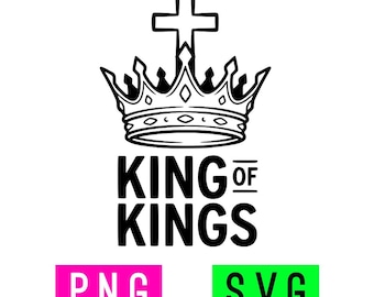 King Of Kings (black/white) SVG + PNG | ArtPush