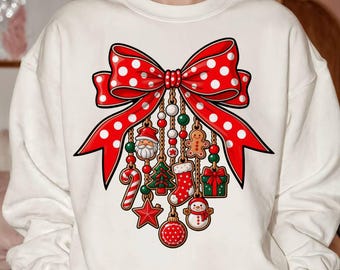 PNG Adornos de lazo navideño Coquette Holiday Ribbon Graphic / ArtPush