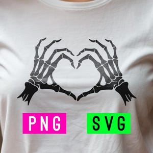 スケルトン ハンズ ハート SVG + PNG | ArtPush