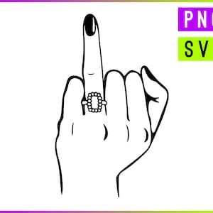 Main avec bague de mariage SVG+PNG | Art Push