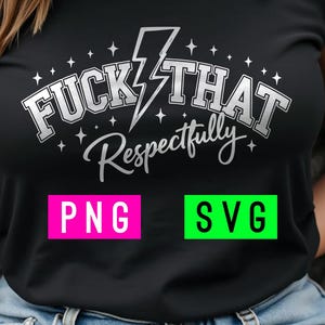 Ficke das respektvoll SVG + PNG Schwarz-Weiß-Design | ArtPush