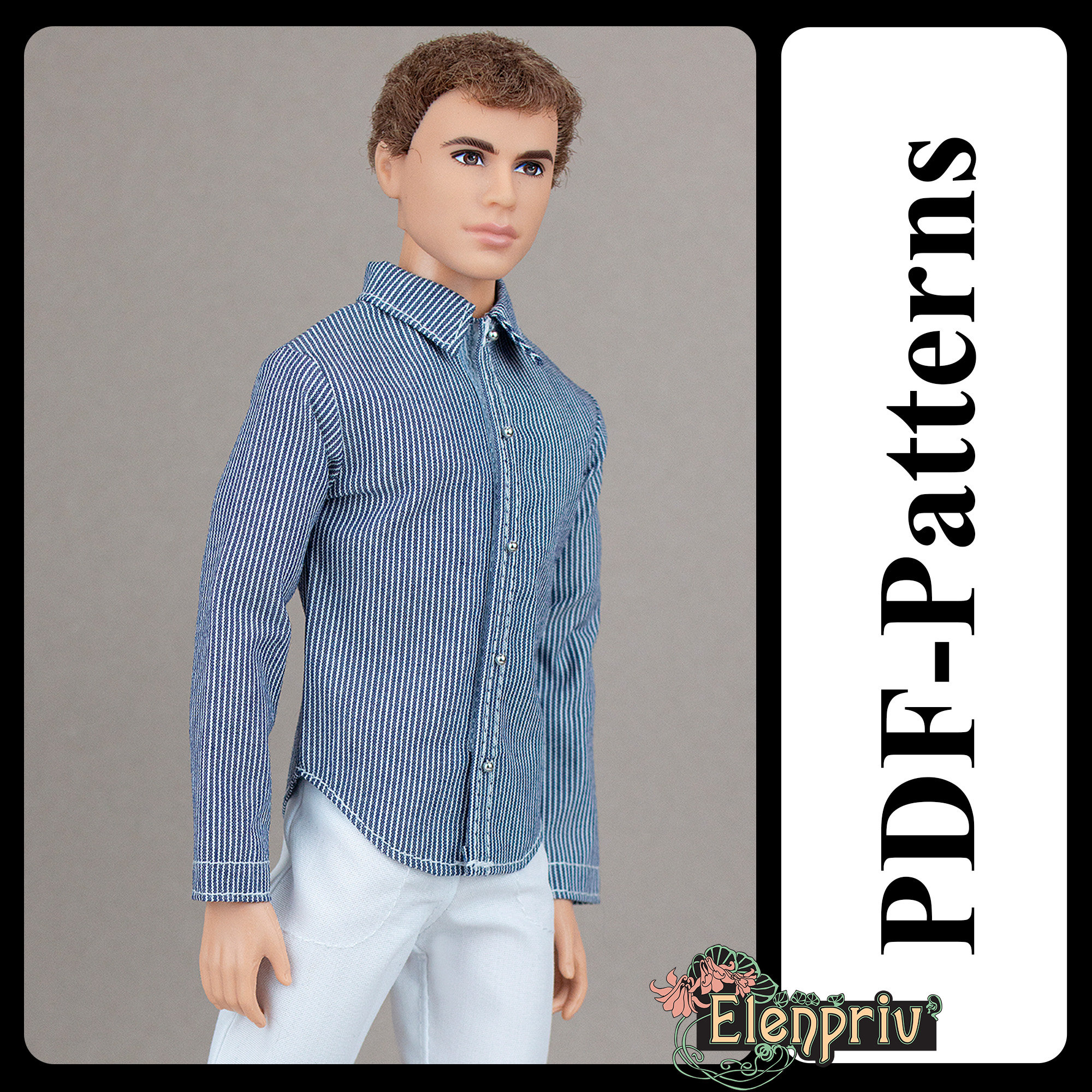 CROCHET PATTERN, Ken Doll Cardigan Pattern, Crochet Cardigan