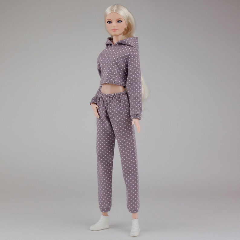 PDF Pattern GymSuit for 11 1/2 Fashion Royalty FR2 Pivotal, Repro, Curvy, Made-to-Move, Silkstone barbie doll no instructions by Elenpriv image 4